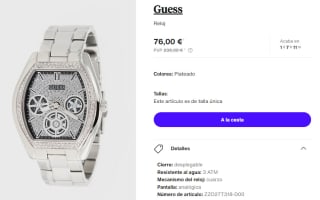 Reloj para Mujer Guess por 76€
