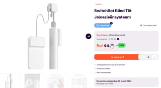 SwitchBot Tilt Smart jaloezieënsysteem voor €44,95 bij iBOOD