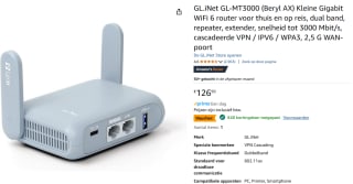 GL.iNet GL-MT3000 (Beryl AX) router voor €86,90 bij Amazon