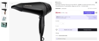 Secador marca Remington Thermacare Pro D5710 - 2200W por 18,89€