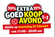 Extra Goedkoop avond met 20-30% korting op 1-2 producten bij Kruidvat op 22 februari