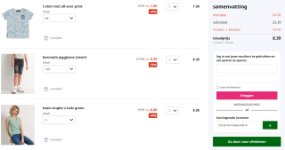 3 halen 1 betalen op zomerkleding in de sale van terStal