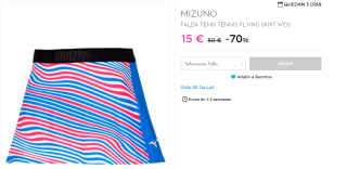 Falda de Tenis Mizuno FLYING SKIRT por 15€