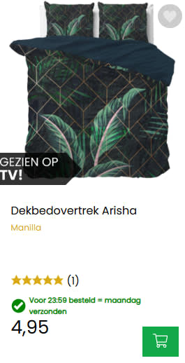 Dekbedovertrekken vanaf €4,95 bij Dekbed Discounter