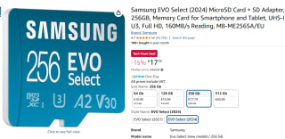 Samsung EVO Plus MB-MC256S - Flashgeheugenkaart voor €17,79 bij Amazon