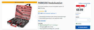 PARKSIDE 216-delige Doppenset met Steeksleutels voor €69,99 in de Lidl webshop