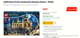 LEGO Harry Potter Zweinstein™ Geheime Kamer voor €112,85 bij Bol.com
