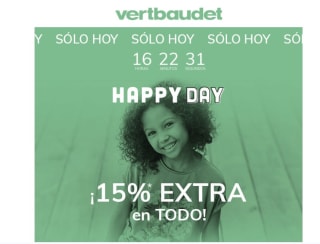 15% descuento extra desde Verbaudet