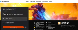 Juego para Ps4 Battlefield™ V por 1,99€ (ncluido con EA Play)