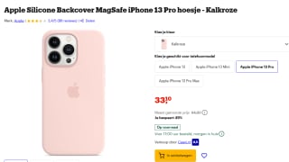 Apple Silicone Backcover MagSafe iPhone 13 Pro hoesje - Kalkroze voor €33,10 bij Bol.