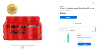 12 Pack Botellas Coca Cola Sin Azúcar por $60 | Descuento Walmart