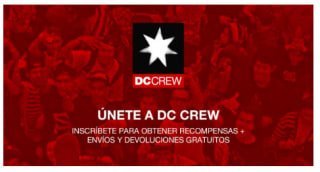 30% descuento EXTRA + 10% primera compra ropa y calzado DC Shoes precios locos