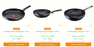 t/m zondag 5 mei 25% korting op alle Tefal pannen bij Blokker