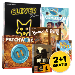 2+1 gratis op twee-speler spellen bij 999 Games