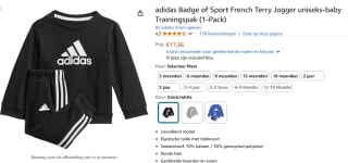 Kids joggingpak adidas Badge of Sport French voor €17,36 bij Amazon