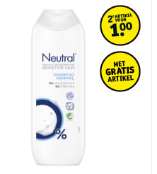 Alle Neutral producten de 2de voor €1 met gratis kraskaart bij Kruidvat