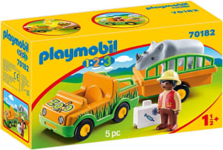Playmobil 1.2.3 Dierenverzorger met neushoorn voor €9,98 bij Amazon