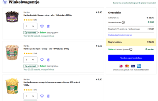 2+1 gratis op Haribo snoep bij Bol