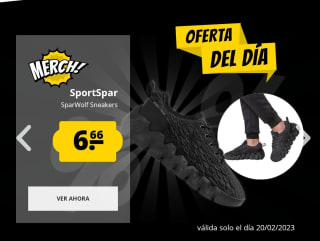Sbeakers sportspar por 6,66€ oferta del día