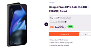 Google Pixel 9 Pro Fold - 256GB - Zwart voor €1.099 bij Ibood