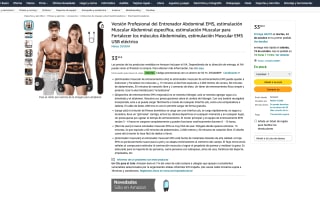 Entrenador Abdominal EMS estimulación Muscular específica Profesional COODAY por solo 16,95€