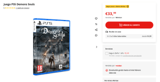Videojuego Demon's Souls PS5 por 33,99€