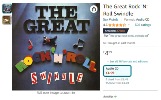 Score Sex Pistols: The Great Rock 'N' Roll Swindle CD with free MP3 of the album at Amazon for £4.99