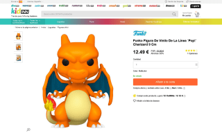 Funko Figura de Vinilo La Línea Pop! Charizard 9cm por solo 12,49€