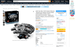 Set LEGO Star Wars 75375 Halcón Milenario por 56,66€