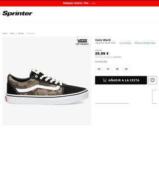 Zapatillas Vans Ward por solo 26,99€
