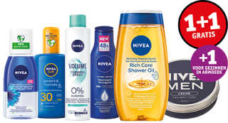 1+1 gratis op Nivea bij Kruidvat