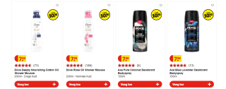 Alle Axe, Dove & Rexona 3 voor €10 bij kruidvat