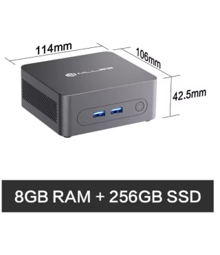 MLLSE G3 Mini PC Intel N100 CPU DDR4 8GB RAM 256GB SSD WiFi5 BT4.2 Windows 11 Mini ordenador por 89,19€