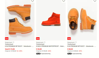 Tot 50% korting op Timberland kinderschoenen bij Zalando