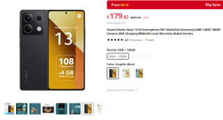 Xiaomi Redmi Note 13 5G (6GB + 128GB) voor €179,82 bij AliExpress