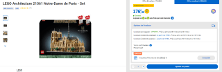 LEGO Architecture 21061 - Notre-Dame de Paris à 176,88€