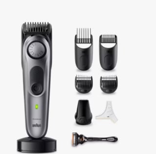 Braun Pro 7 BT7420 Recortadora Inalámbrica de Barba + 8 Accesorios por 27.7€