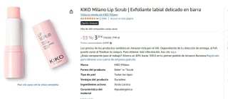KIKO Milano Lip Scrub | Exfoliante labial delicado en barra por 3,32€