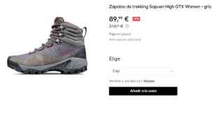 Botas de Trekking para Mujer Mammut Sapuen High GTX por 89.99€