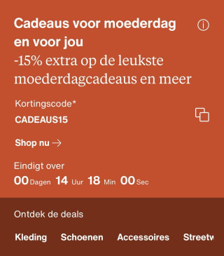 -15% extra op de leukste moederdagcadeaus en meer