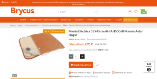Manta Eléctrica por 9,95€