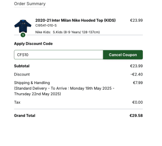 Sudadera con capucha Nike del Inter de Milán Niños por 21,59€