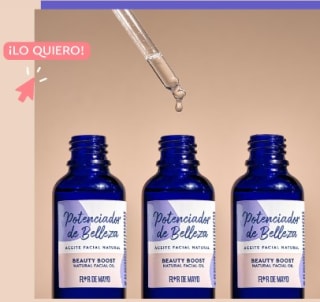 Aceite potenciador de belleza de regalo con compra.