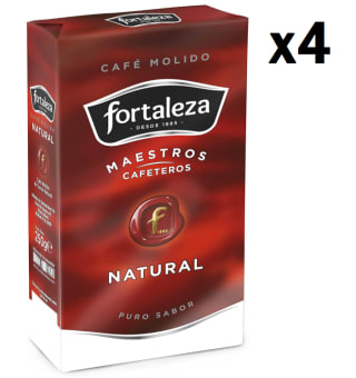 4 Paquetes de Fortaleza Café Molido Natural, 250g por 7.53€