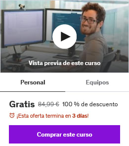 Programación profesional desde cero Gratis con Udemy