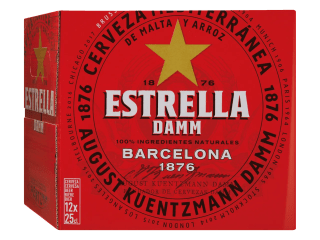Estrella Damm 12-pack voor €7.99 bij de Lidl