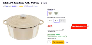 Tefal LOV Braadpan - 7.4L - Ø29 cm voor €81,57 bij Bol