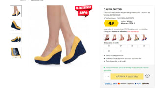 Zapatos de mujer marca Claudia Ghizzani por 4,44€
