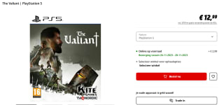 The Valiant voor PlayStation 5 voor €12,99 bij Media Markt