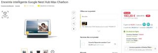 Google Nest Hub Max Smart Speaker met scherm voor €183,20 bij Fnac